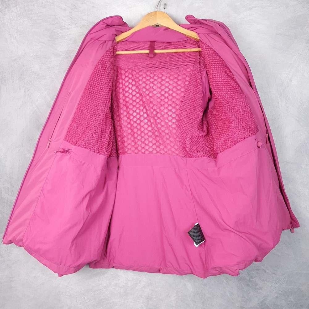 Lululemon Down Puffer Jacket Womens 8 Pink Hooded Sleet Street Coat Full Zip - Picture 8 of 16